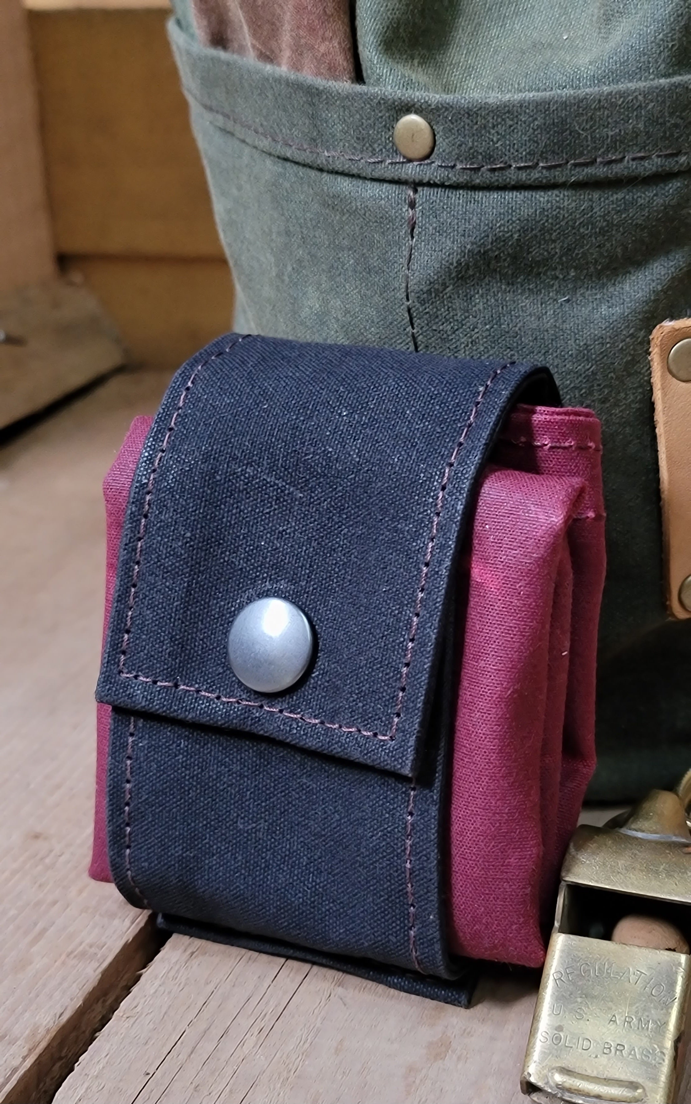 Waxed Canvas Bush Pot Bag by Badger Claw Leatherworks | Self Reliance Outfitters