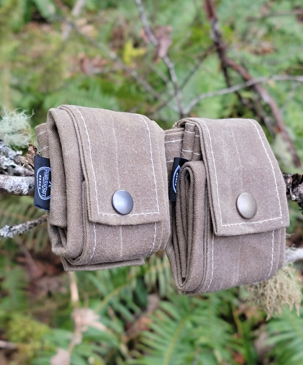 Rugged Waxed Canvas Foraging Bag, Hip Pouch by PNWBUSHCRAFT