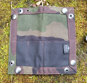 EDC Waxed Canvas Travel Tray for your Gear and EDC 2.0