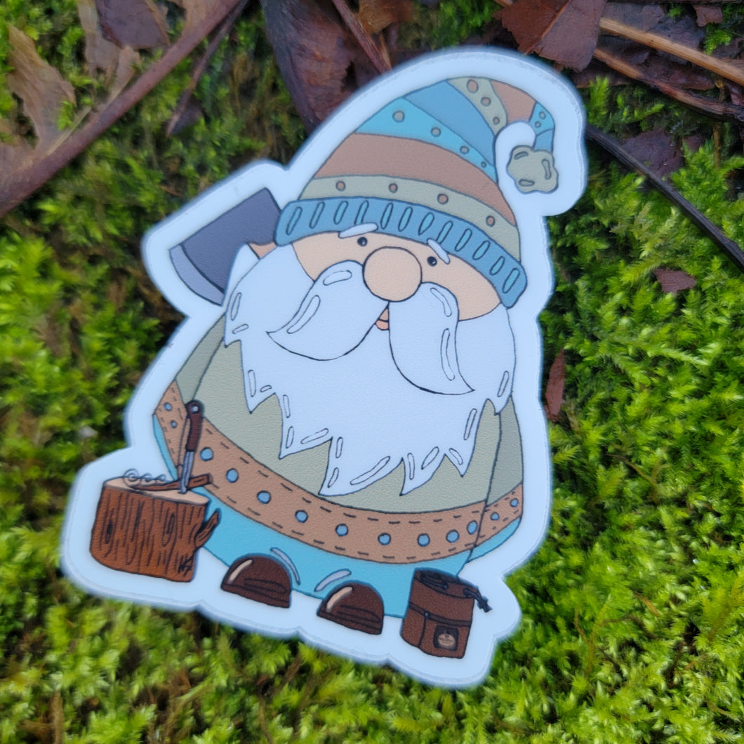 Bushcraft Adventure Gnome Stickers *Free U.S. Shipping*