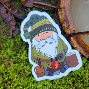 Bushcraft Adventure Gnome Stickers *Free U.S. Shipping*