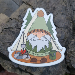 Bushcraft Adventure Gnome Stickers *Free U.S. Shipping*