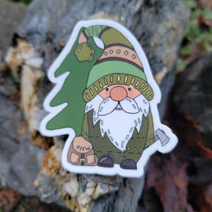 Bushcraft Adventure Gnome Stickers *Free U.S. Shipping*