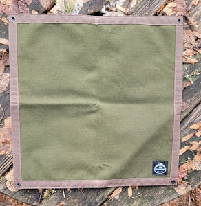 Wool and Waxed Canvas Junior Ground Cloth for Bushcraft