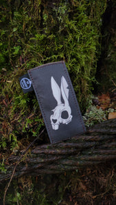 Death Bunny Tiny Pocketknife Bag Slip in Waxed Canvas