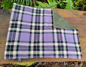 Waxed Canvas and Sturdy Flannel Pillow Bag for Bushcraft, Camping, and the Great Outdoors.