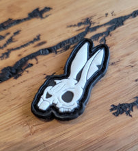 Death Bunny Glow in the Dark PVC Patch with Hook Backing FREE U.S Shipping