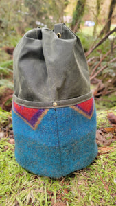 Colorful Pendleton Wool and Waxed Canvas Gear