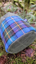 Cedar Bucket Bag with Vintage Plaid Wool Wrapped Pockets