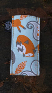 Fun Fox Pocketknife Bag Slip in Waxed Canvas