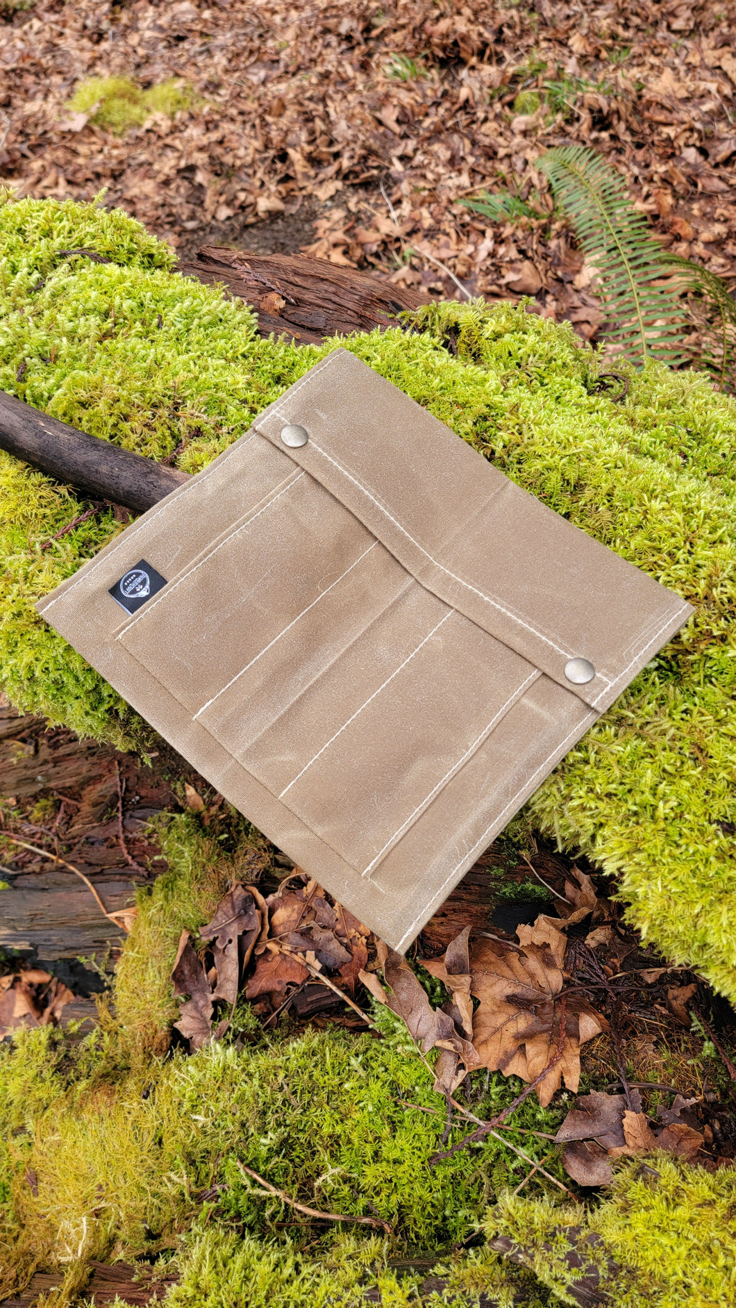 Waxed Canvas Grub Bag for keeping your dishes and utensils organized  by PNWBUSHCRAFT