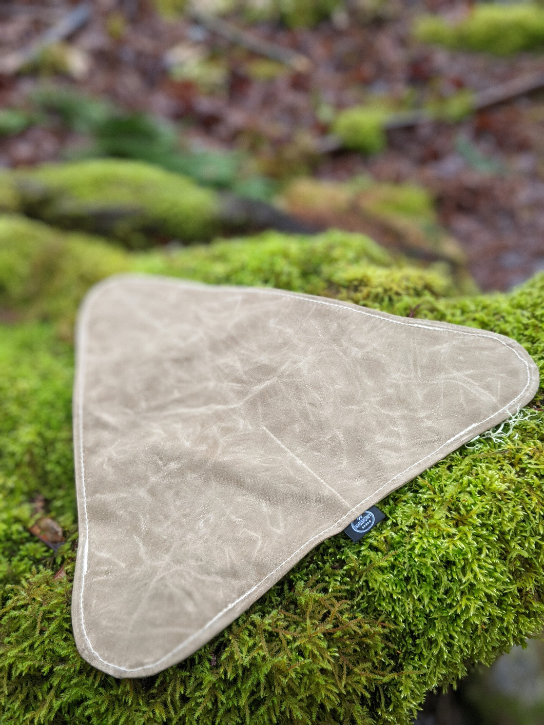 Handcrafted Waxed Canvas Tripod Seat: Your Portable Woodland Seat