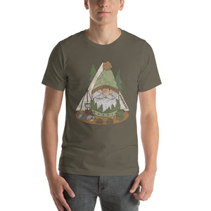 Brian the Bold Adventure Gnome Unisex t-shirt