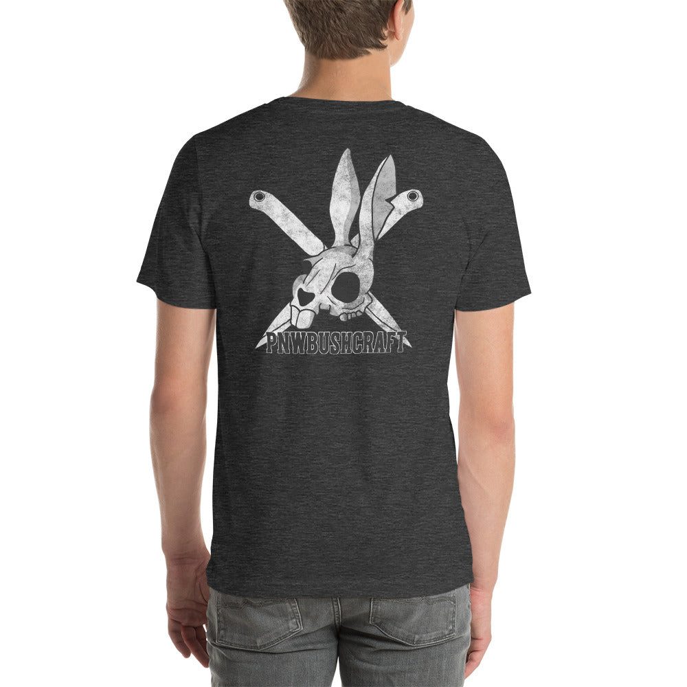 Death Bunny and Blades Unisex t-shirt | PNWBUSHCRAFT